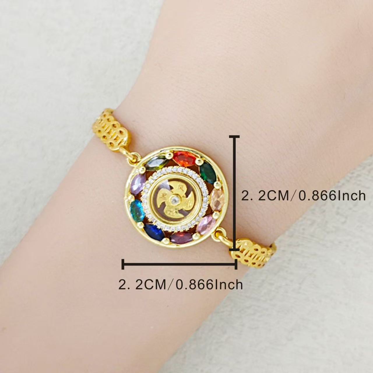 Fortune Wheel Bracelet — Feng Shui Lucky Charm
