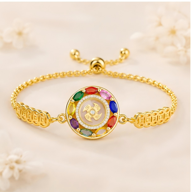 Fortune Wheel Bracelet — Feng Shui Lucky Charm