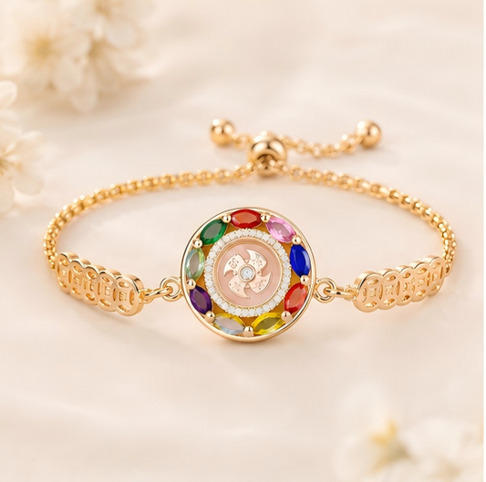 Fortune Wheel Bracelet — Feng Shui Lucky Charm